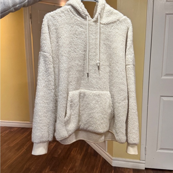 H&M Cream Fleece Hoodie - Picture 5 of 12